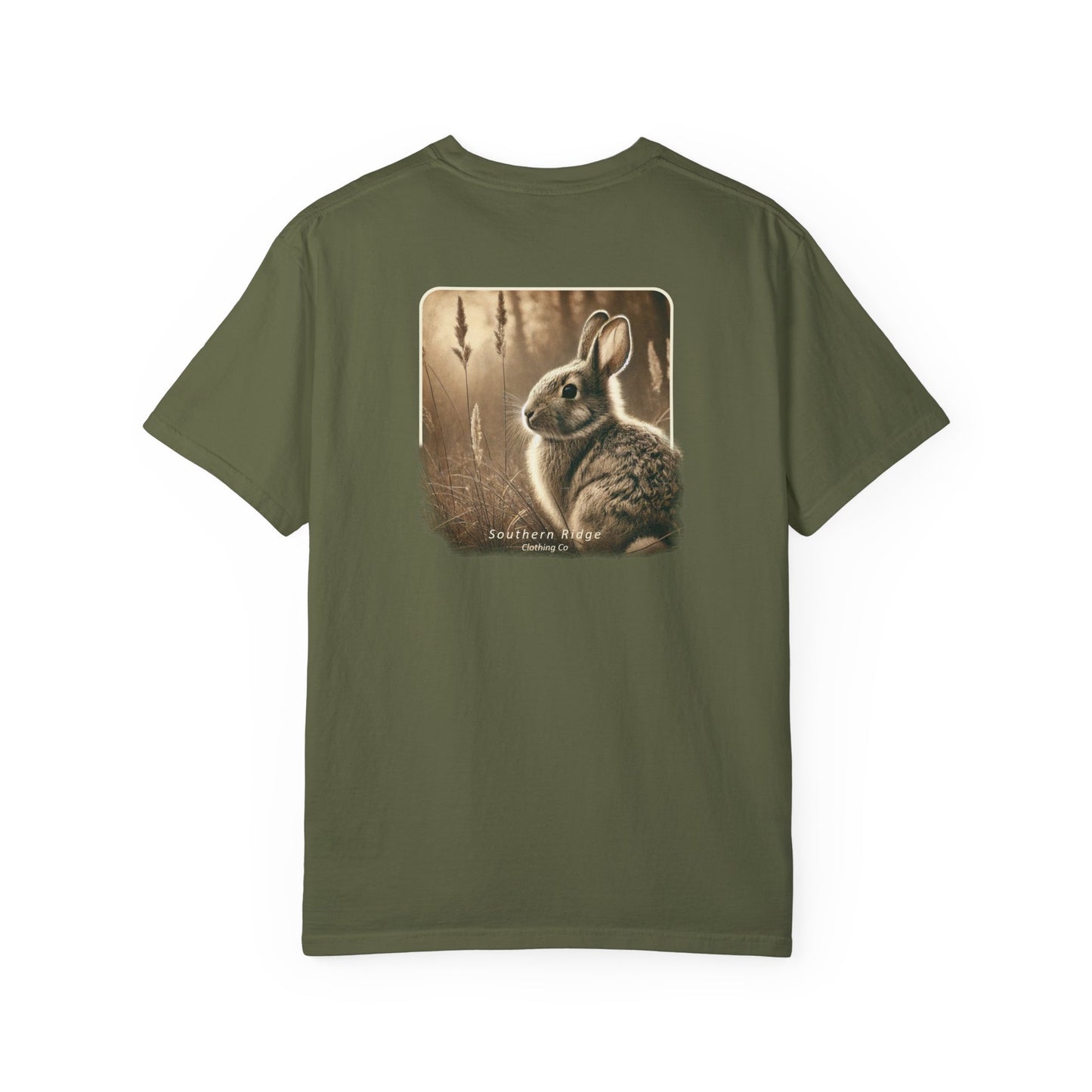 Adult Short Sleeve Tee Eastern Cottontail Rabbit In A Peaceful Field