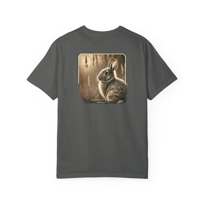 Adult Short Sleeve Tee Eastern Cottontail Rabbit In A Peaceful Field